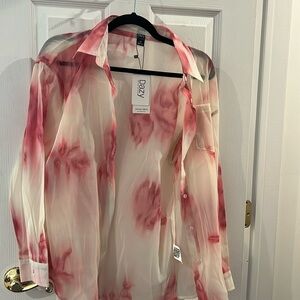 NWT dazy floral button up shirt